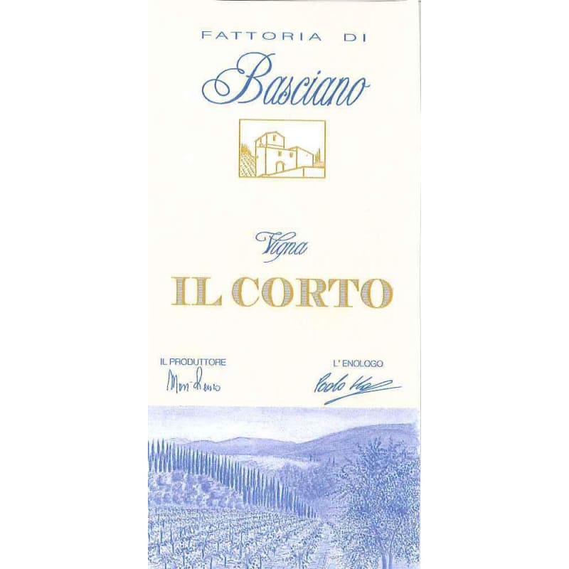 Fattoria di Basciano Vigna Il Corto 2013 Front Label