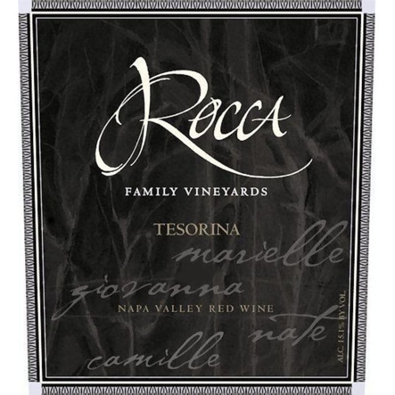 Rocca Family Vineyards Tesorina 2010 Front Label