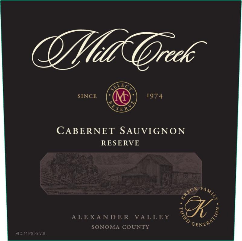 Mill Creek Reserve Cabernet Sauvignon 2011 Front Label