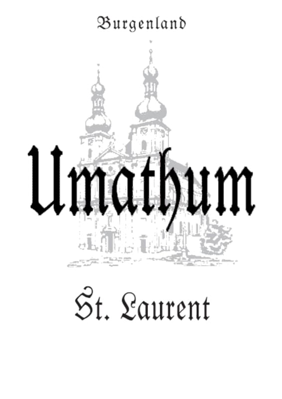 Umathum St. Laurent 2012 Front Label