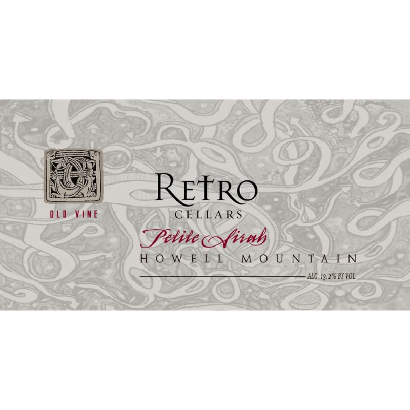 Retro Cellars Howell Mountain Petite Sirah 2011 Front Label