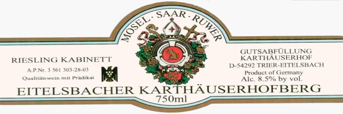 Karthauserhof Eitelsbacher Karthauserhofberg Riesling Kabinett 2011 Front Label