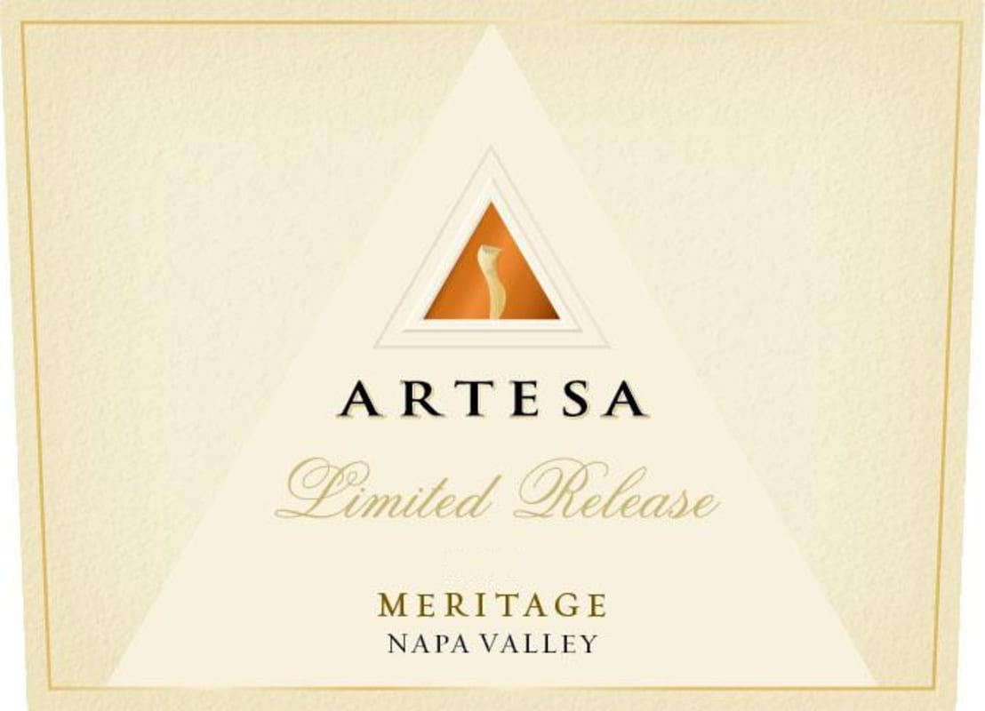 Artesa Limited Release Meritage 2013 Front Label