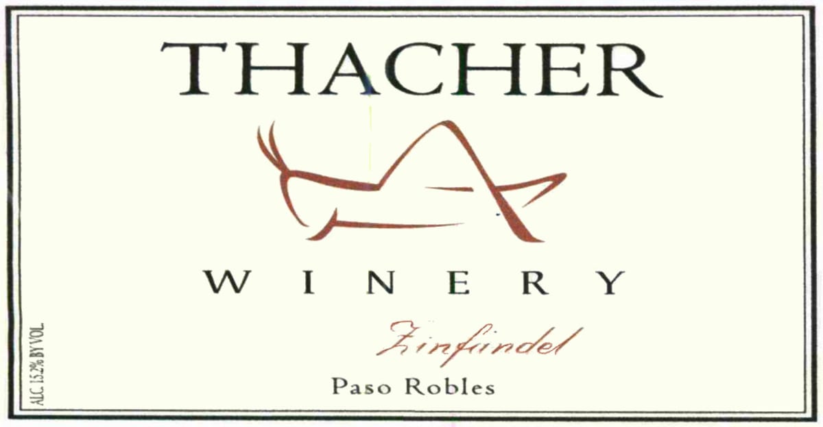 Thacher Winery Zinfandel 2005 Front Label