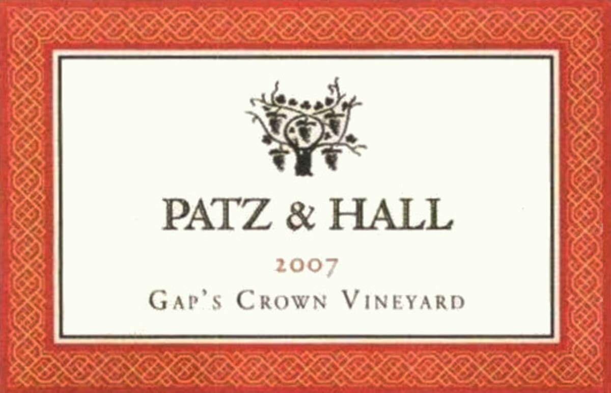 Patz & Hall Gap's Crown Vineyard Pinot Noir 2007 Front Label