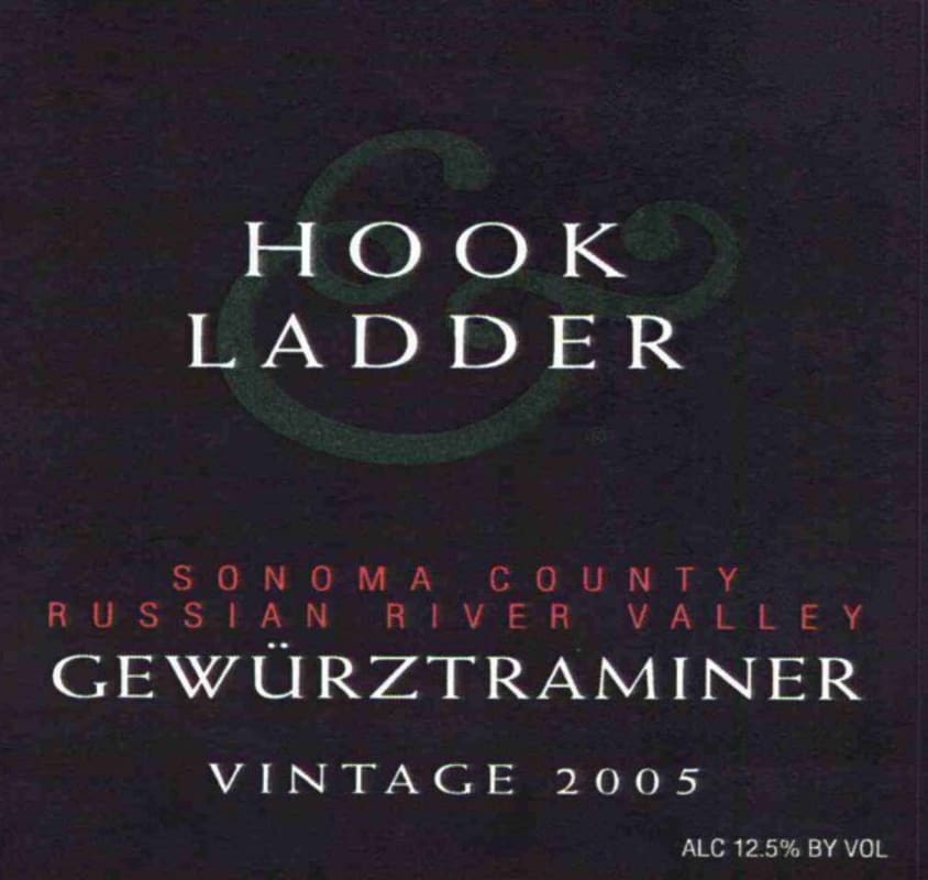 Hook & Ladder Gewurztraminer 2005 Front Label