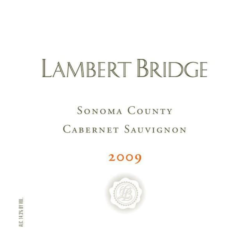 Lambert Bridge Cabernet Sauvignon 2009 Front Label