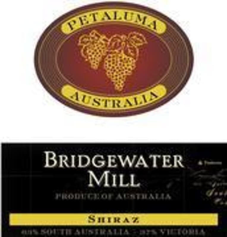 Petaluma Bridgewater Mill Shiraz 1998 Front Label