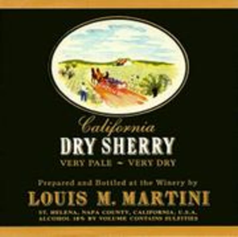 Louis Martini Dry Sherry Front Label