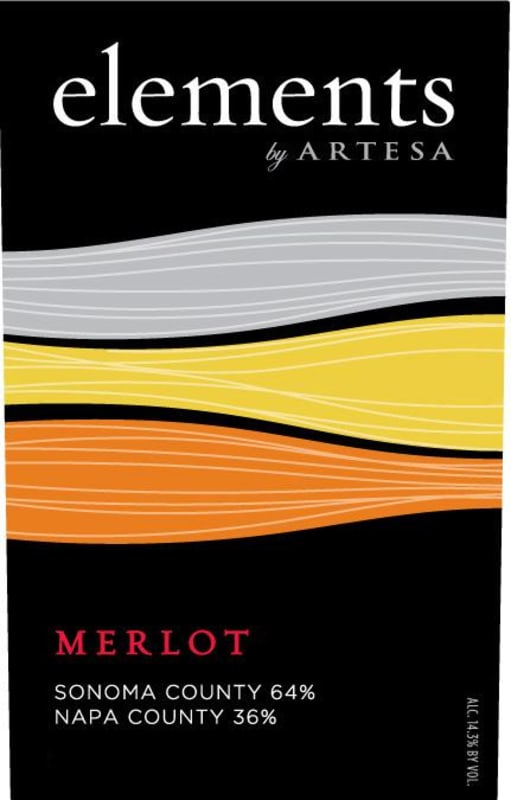 Elements by Artesa Elements Merlot 2014 Front Label