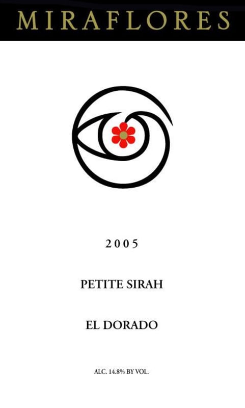 Miraflores Petite Sirah 2005 Front Label