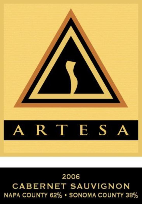 Artesa Napa County Sonoma County Cabernet Sauvignon 2006 Front Label
