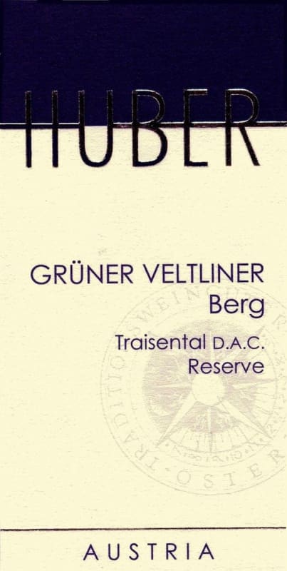 Markus Huber Berg Erste OTW Lage Reserve Gruner Veltliner 2009 Front Label