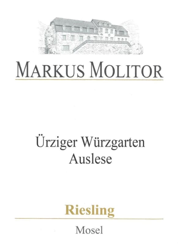Markus Molitor Urziger Wurzgarten Riesling Auslese 2015 Front Label