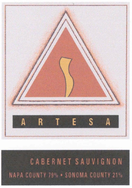 Artesa Napa County Sonoma County Cabernet Sauvignon 2004 Front Label