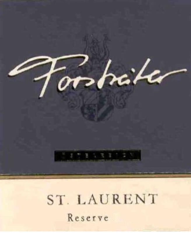 Meinhard Forstreiter Qualitatswein Reserve St. Laurent 2009 Front Label