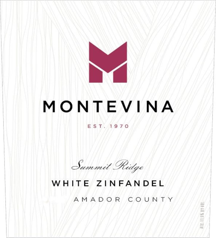 Montevina Summit Ridge White Zinfandel 2013 Front Label