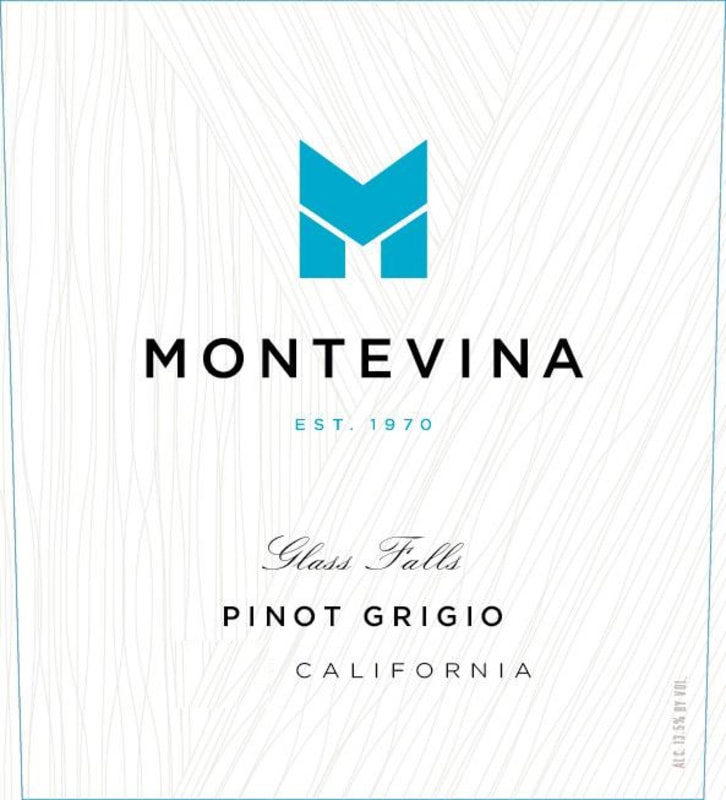 Montevina Glass Falls Pinot Grigio 2013 Front Label