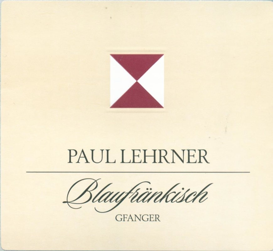 Paul Lehrner Gfanger Blaufrankisch 2011 Front Label