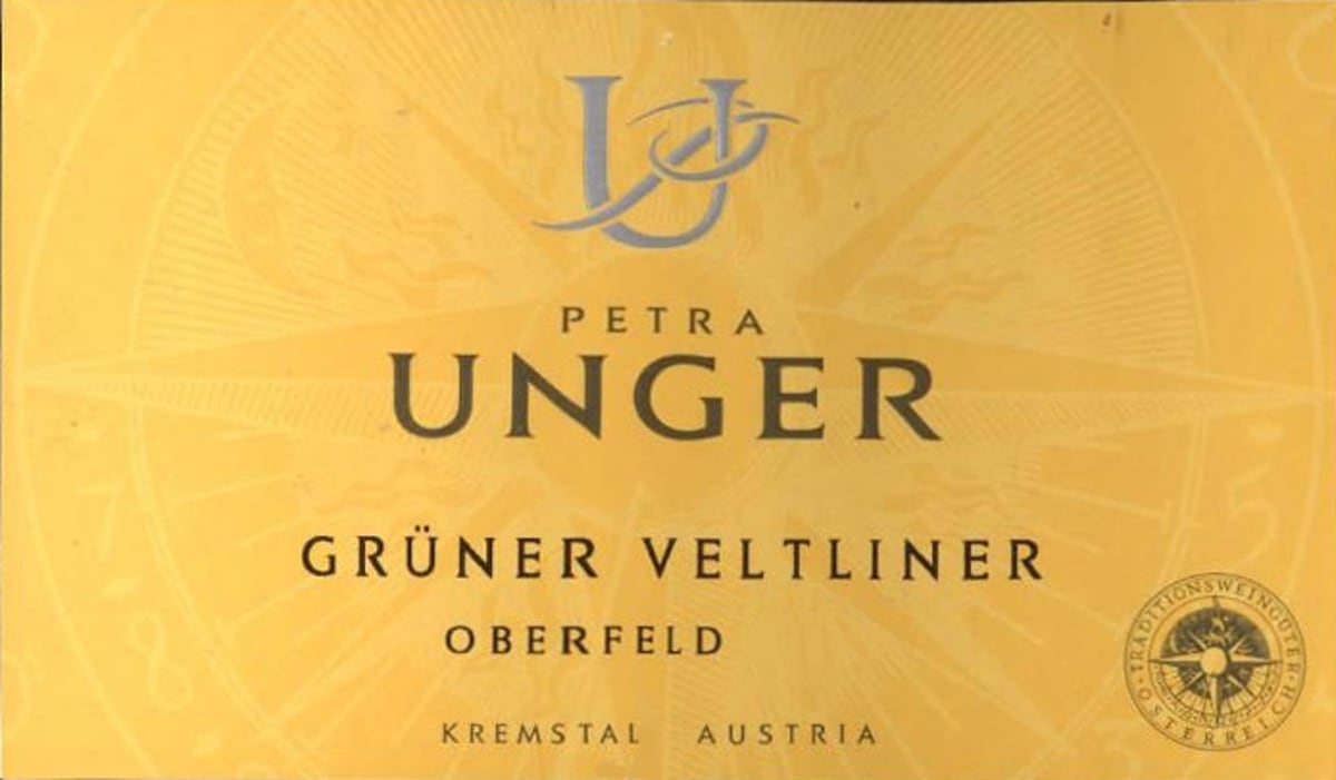 Petra Unger Oberfeld Gruner Veltliner 2010 Front Label