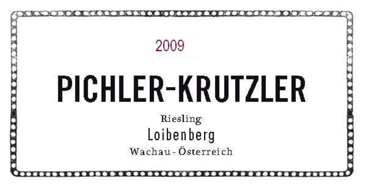 Pichler-Krutzler Loibenberg Riesling 2009 Front Label