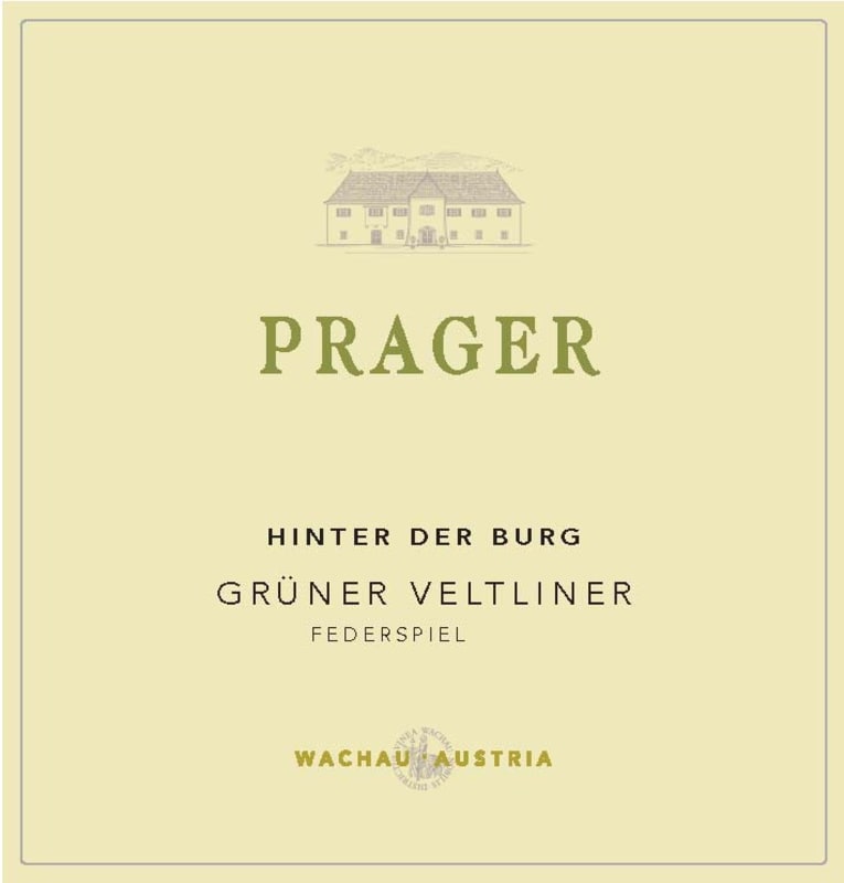 Prager Hinter der Burg Federspiel Gruner Veltliner 2014 Front Label
