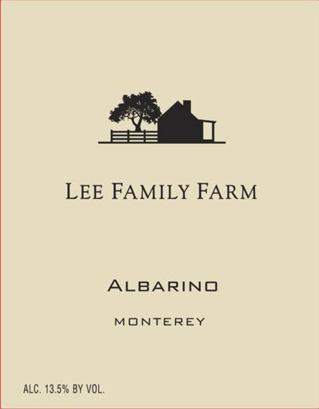Lee Family Farm Albarino 2013 Front Label