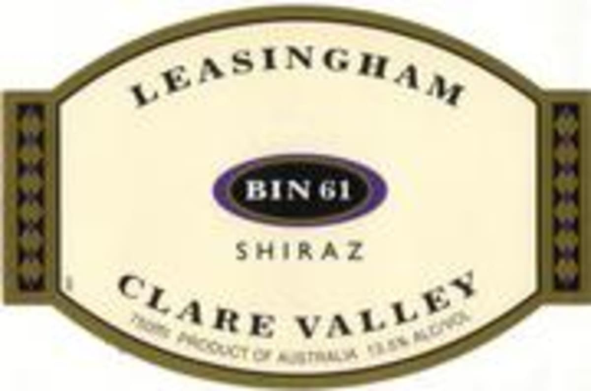 Leasingham Bin 61 Shiraz 1998 Front Label