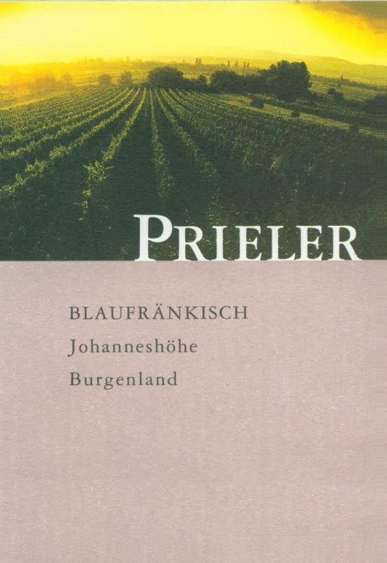 Prieler Johanneshohe Blaufrankisch 2014 Front Label
