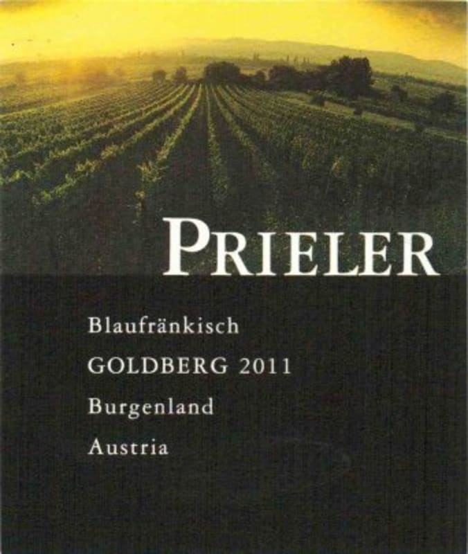 Prieler Goldberg Blaufrankisch 2011 Front Label