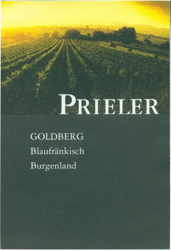 Prieler Goldberg Blaufrankisch 2009 Front Label