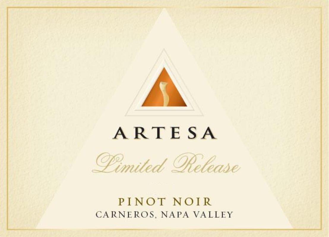 Artesa Limited Release Pinot Noir 2014 Front Label