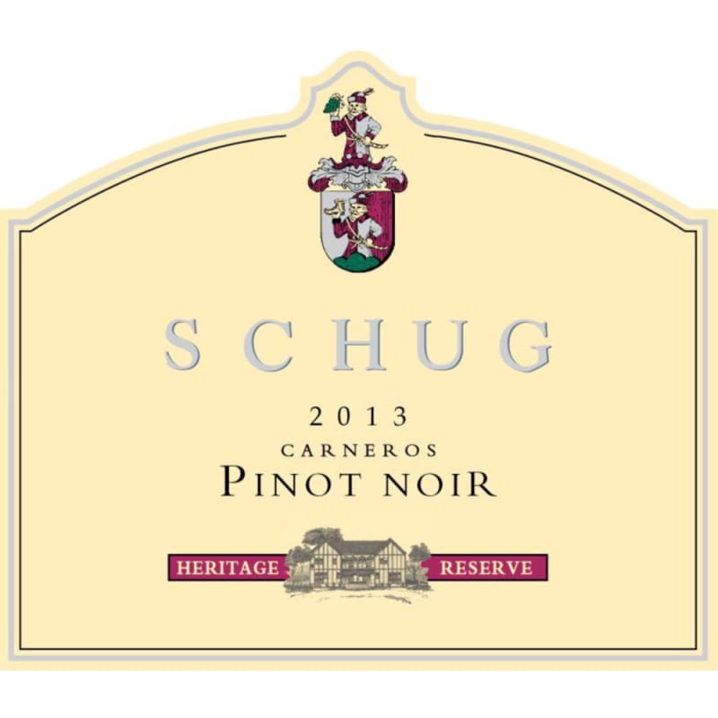 Schug Heritage Reserve Pinot Noir 2013 Front Label