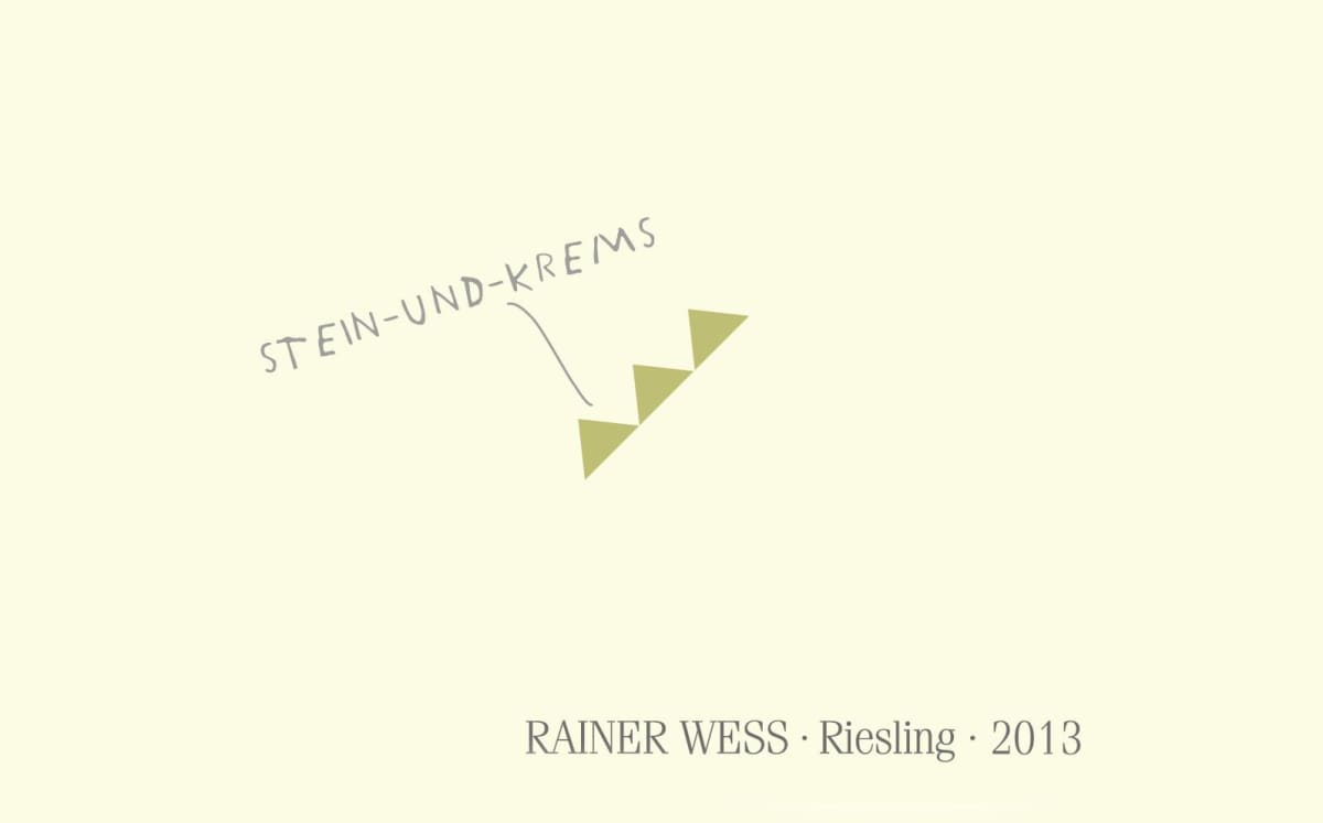 Rainer Wess Stein-und-Krems Riesling 2013 Front Label