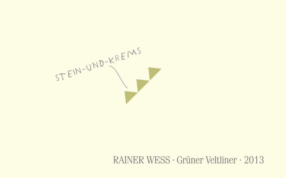 Rainer Wess Stein-und-Krems Gruner Veltliner 2013 Front Label