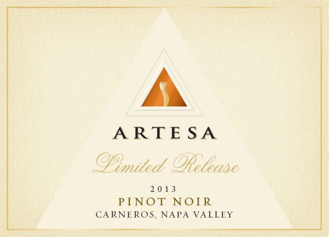 Artesa Limited Release Pinot Noir 2013 Front Label