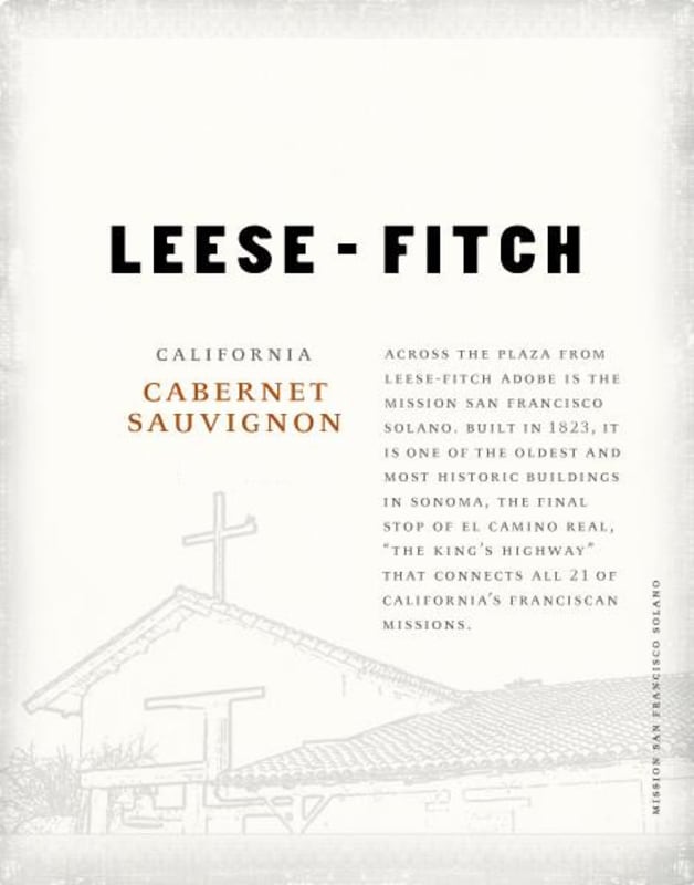 Leese-Fitch Cabernet Sauvignon 2009 Front Label