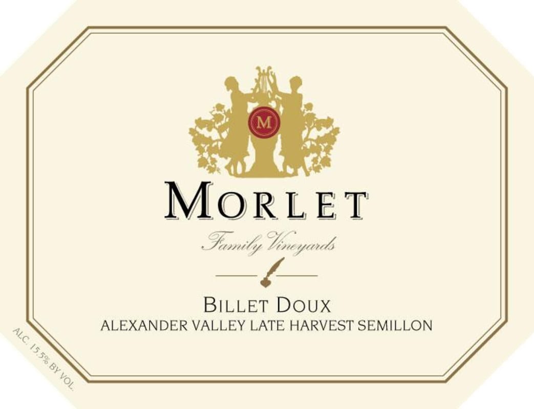 Morlet Billet Doux Late Harvest Semillon 2009 Front Label