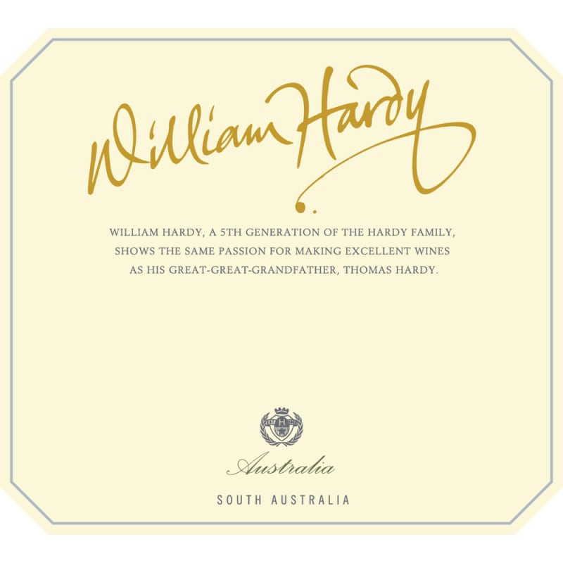 Hardys William Hardy Shiraz 2013 Front Label