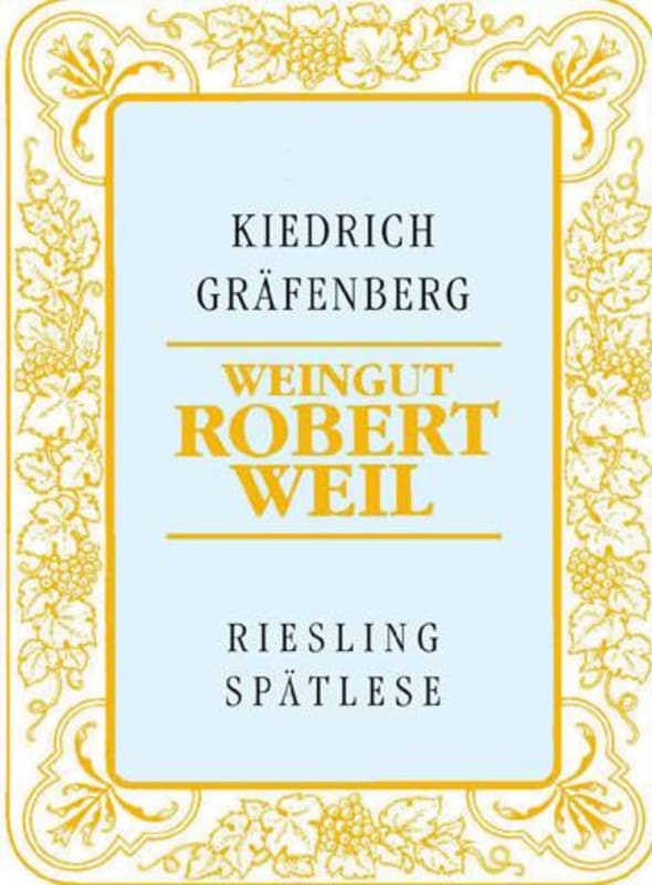 Robert Weil Kiedrich Grafenberg Riesling Spatlese 2010 Front Label