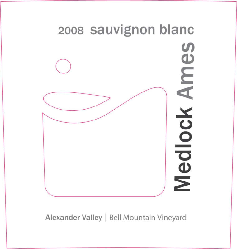 Medlock Ames Bell Mountain Vineyard Sauvignon Blanc 2008 Front Label