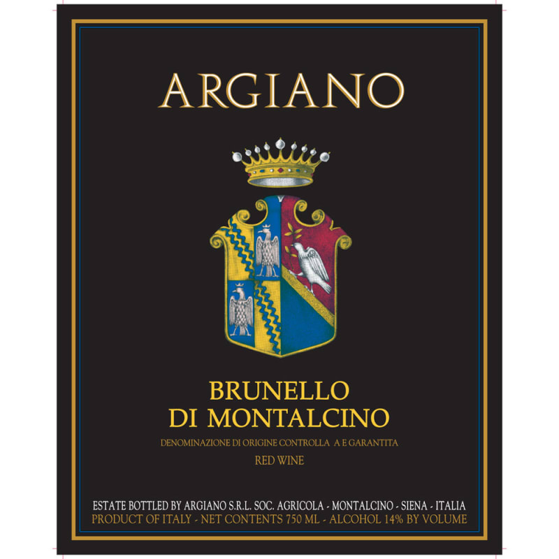 Argiano Brunello di Montalcino 2012 Front Label