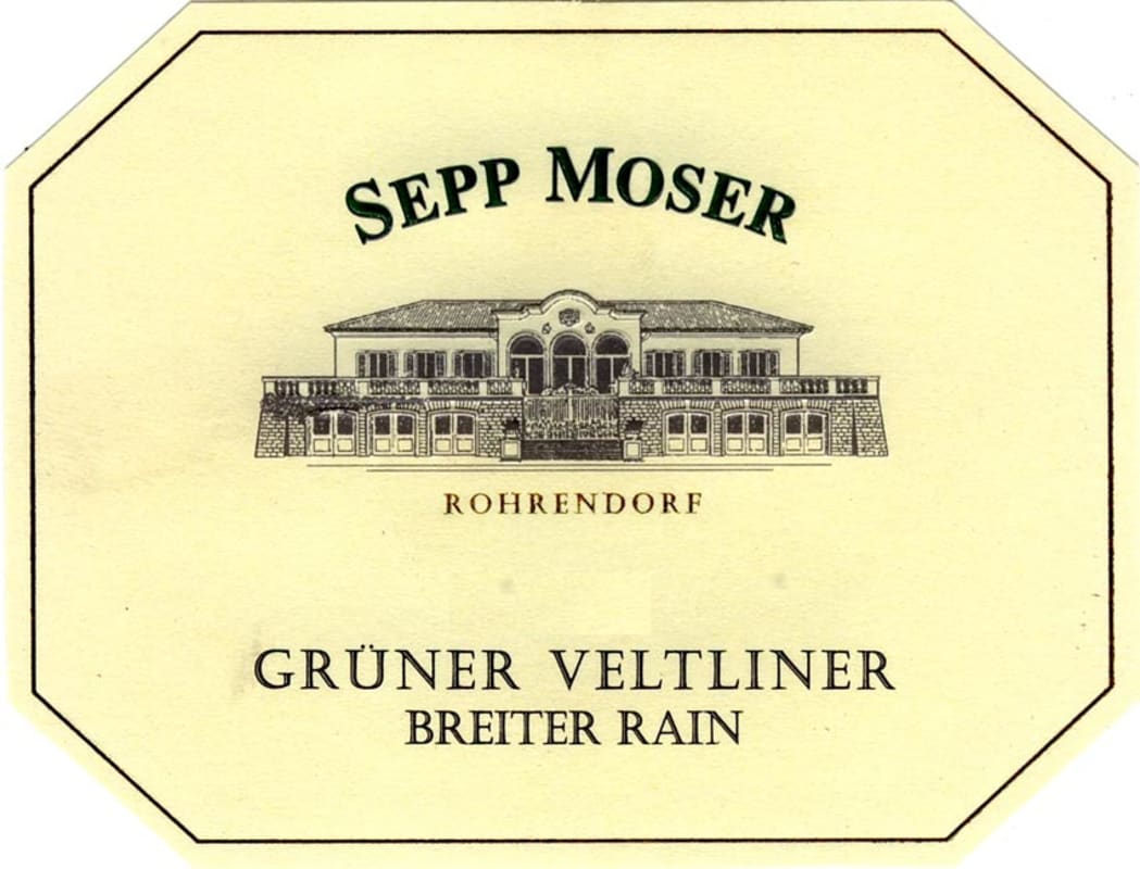 Weingut Sepp Moser Breiter Rain Gruner Veltliner 2015 Front Label