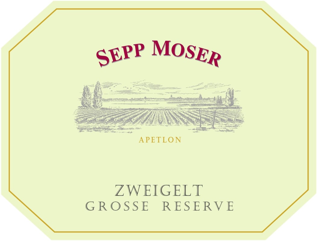Weingut Sepp Moser Grosse Reserve Zweigelt 2012 Front Label