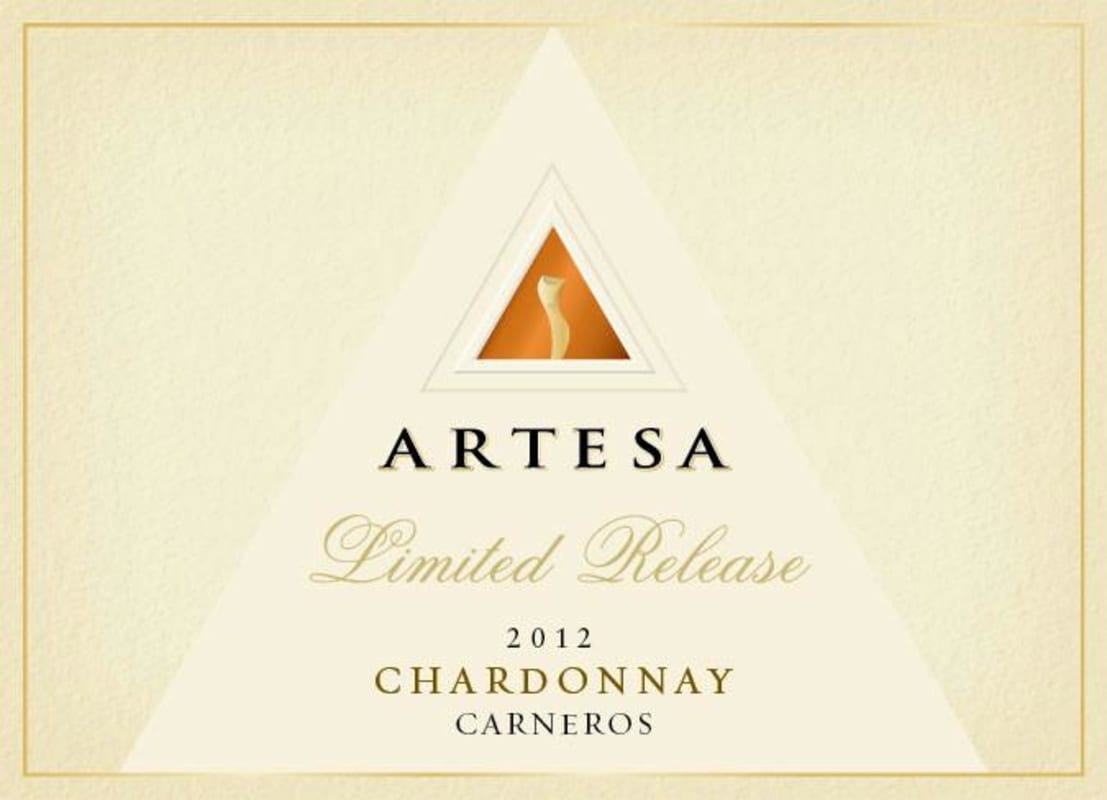 Artesa Limited Release Chardonnay 2012 Front Label
