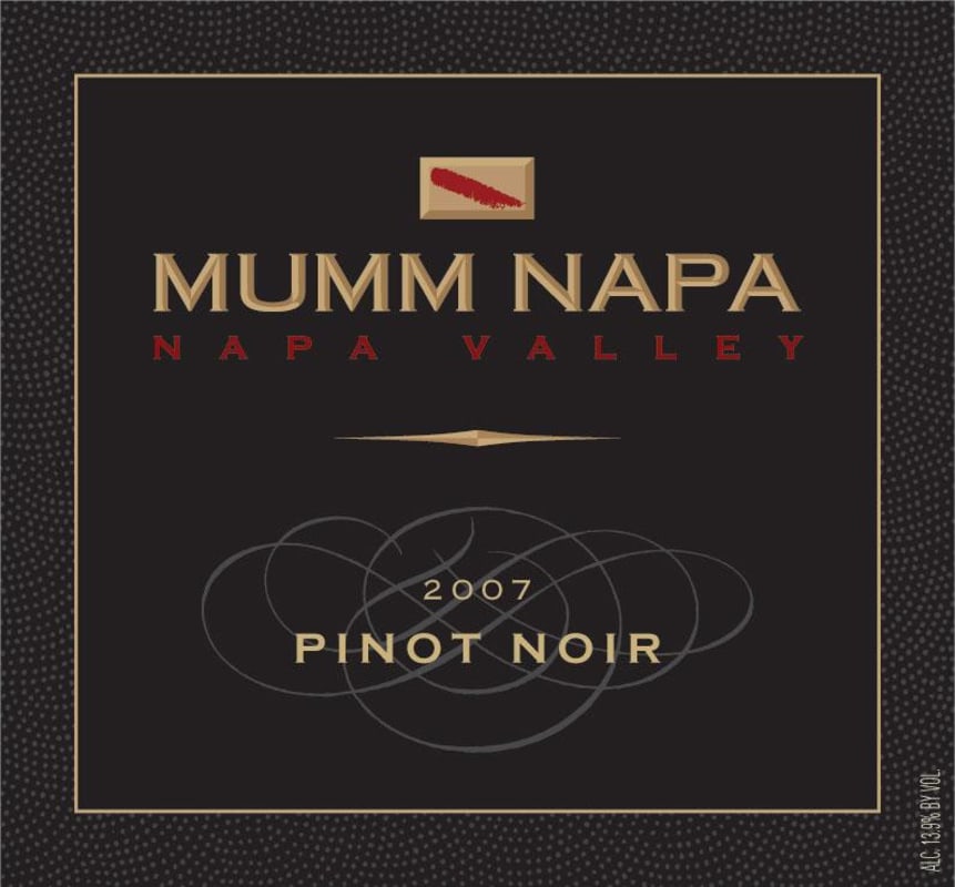 Mumm Pinot Noir 2007 Front Label