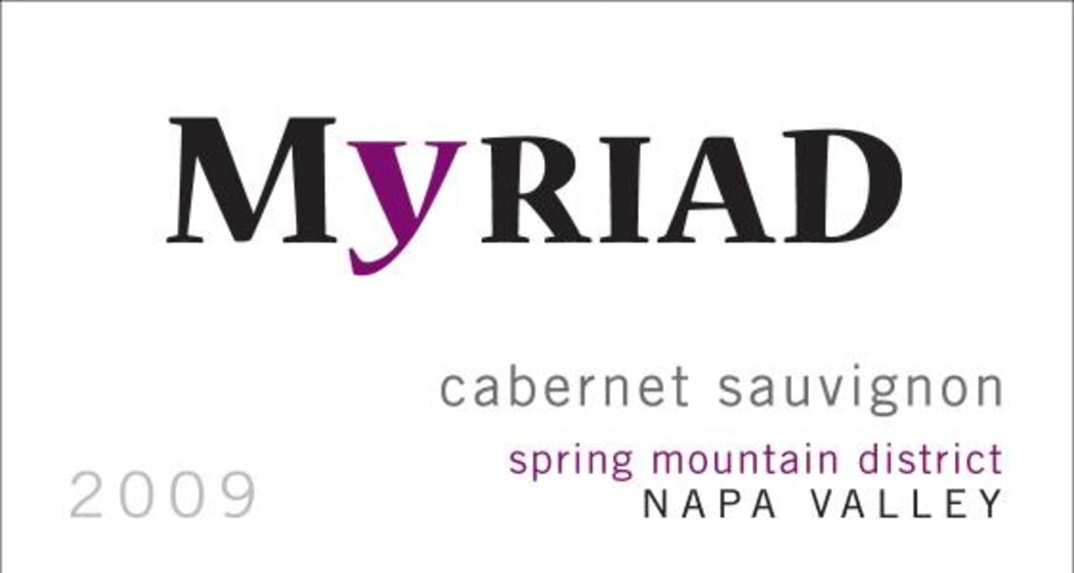Myriad Cellars Cabernet Sauvignon 2009 Front Label
