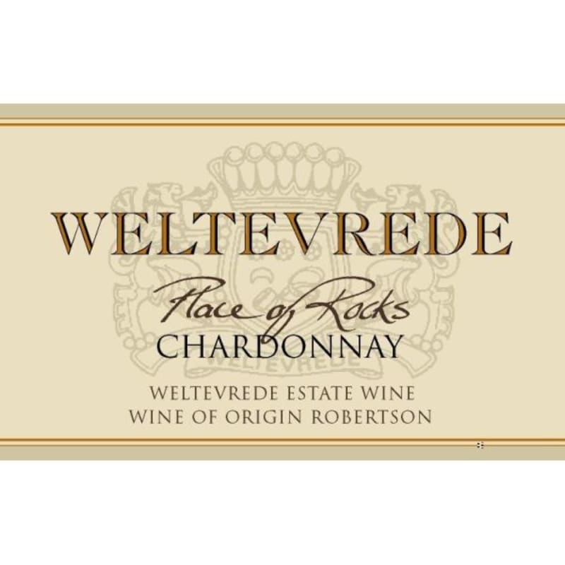 Weltervrede Place of Rocks Chardonnay 2007 Front Label