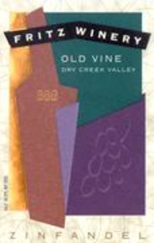 Fritz Old Vines Zinfandel 1997 Front Label