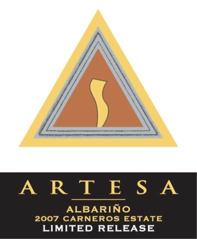 Artesa Limited Release Albarino 2007 Front Label